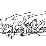 Desenho de Dinossauro Alossauro para Crianças para Colorir 150×150