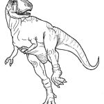 Desenho de um Alossauro para Colorir 150×150