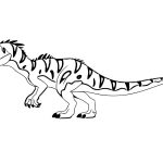 Desenho de um Dinossauro Alossauro para Colorir 150×150