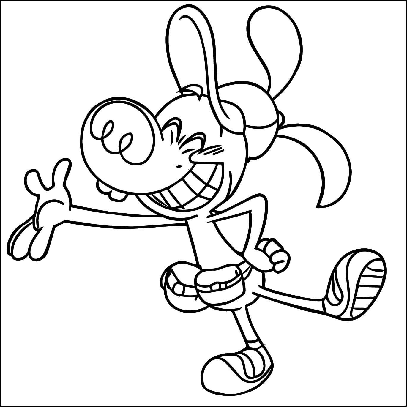 Desenho de Bloofy em Divertida Mente 2 para Colorir e Pintar