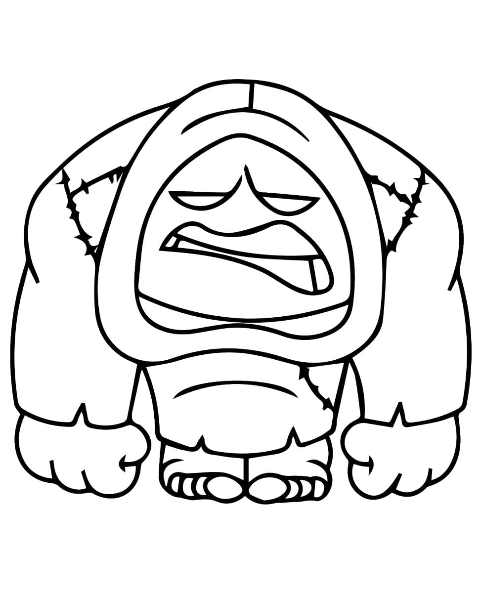 Desenho de Deep Dark Secret Divertida Mente 2 para Colorir e Pintar