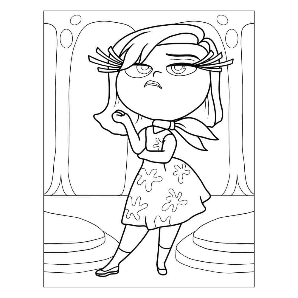 Desenho de Nojinho Divertida Mente 2 para Colorir e Pintar