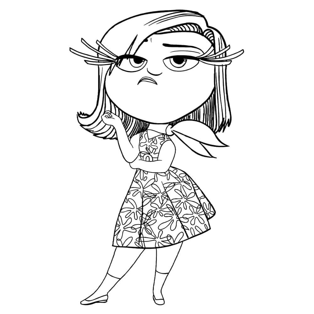 Desenho de Nojinho de Divertida Mente 2 para Colorir e Pintar