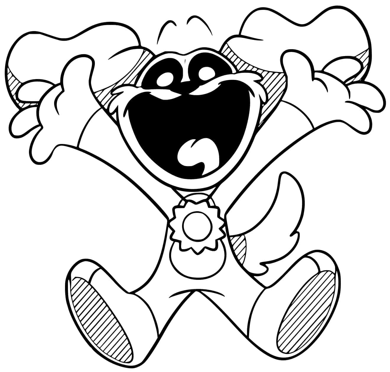 Desenho de Dogday de Smiling Critters para Colorir e Pintar