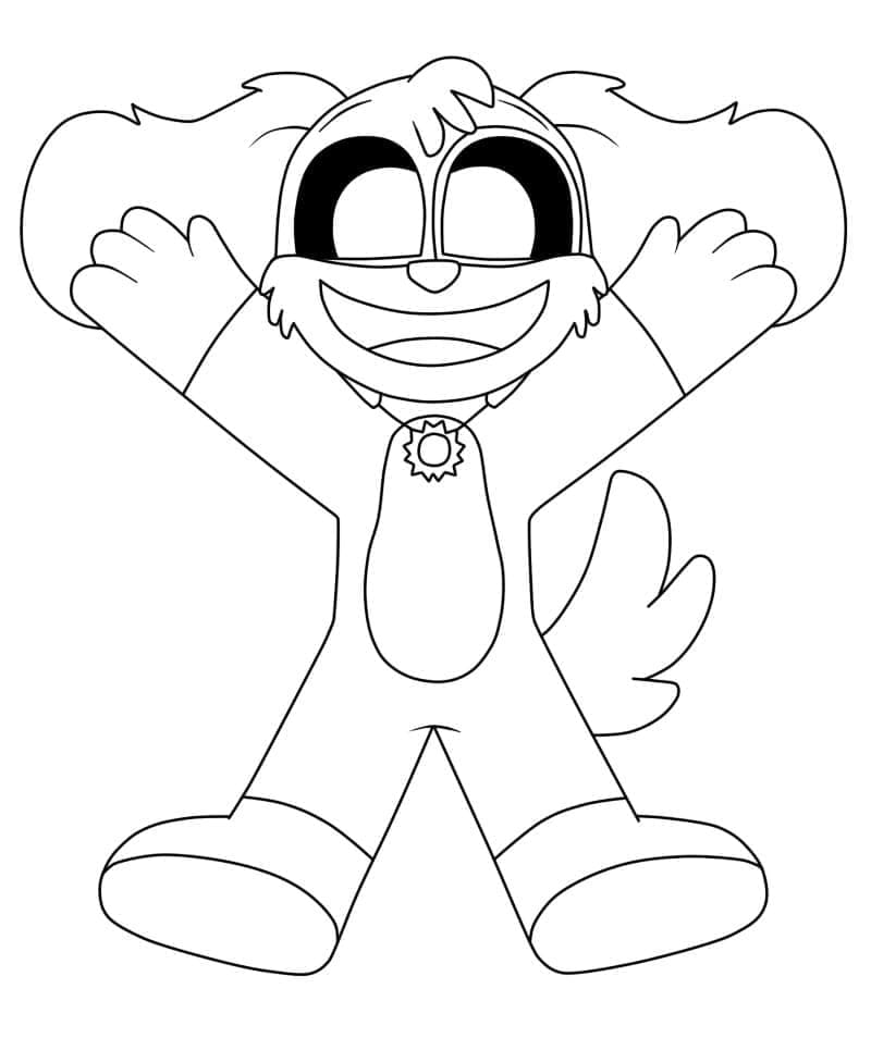 Desenho de Dogday Animado para Colorir e Pintar