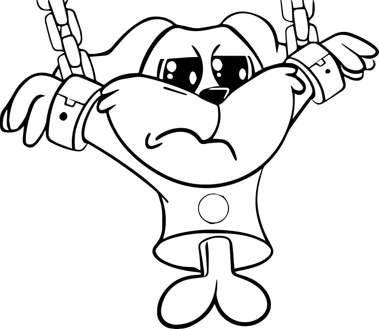 Desenho de Dogday para Crianças de 1 Ano para Colorir e Pintar