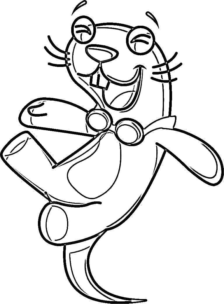 Desenho Fico de Doki para Colorir e Pintar