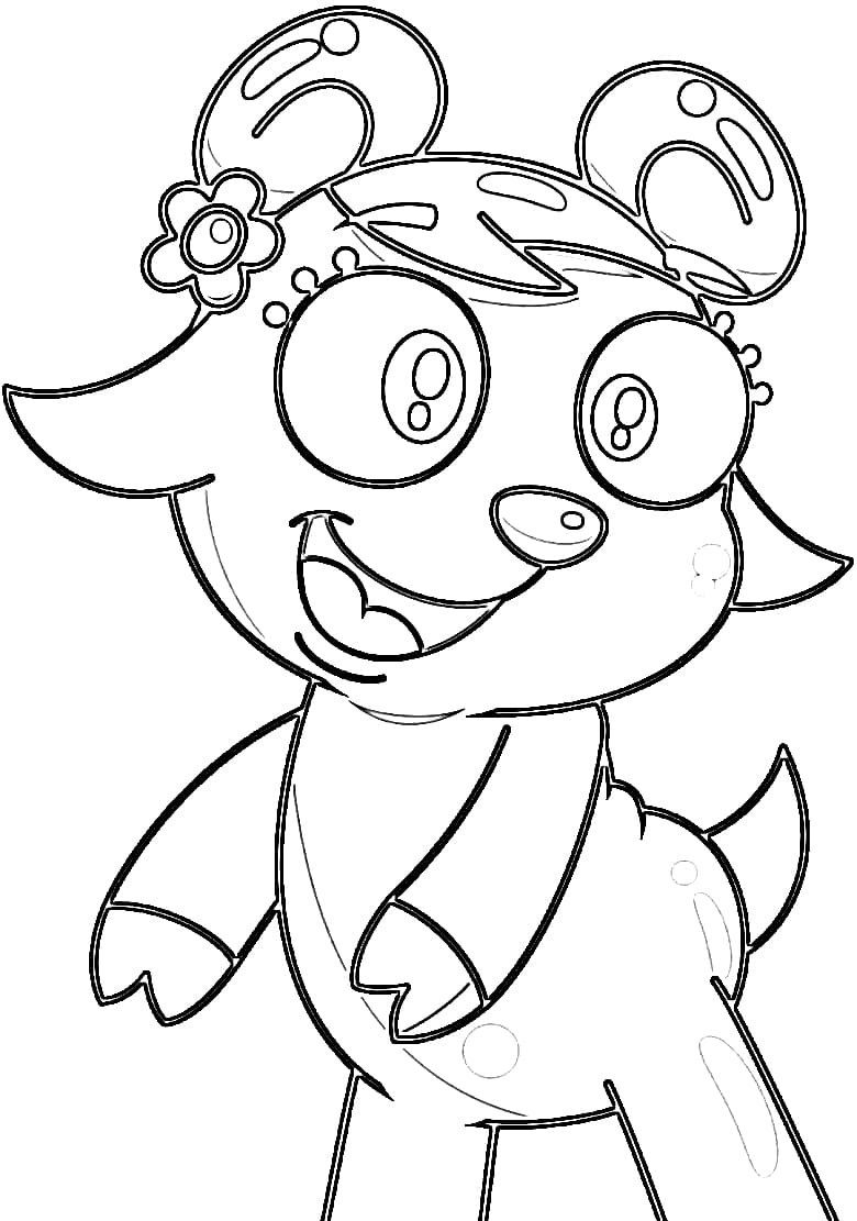 Desenho Gabi de Doki 1 para Colorir e Pintar