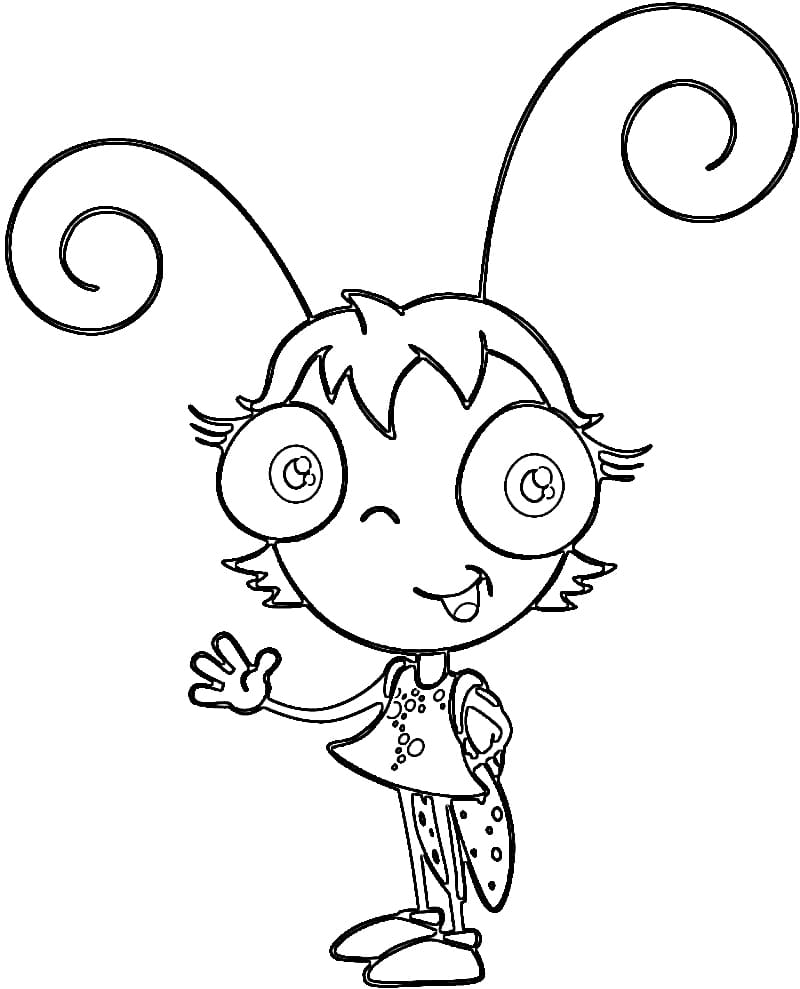 Desenho Mundi de Doki para Colorir e Pintar