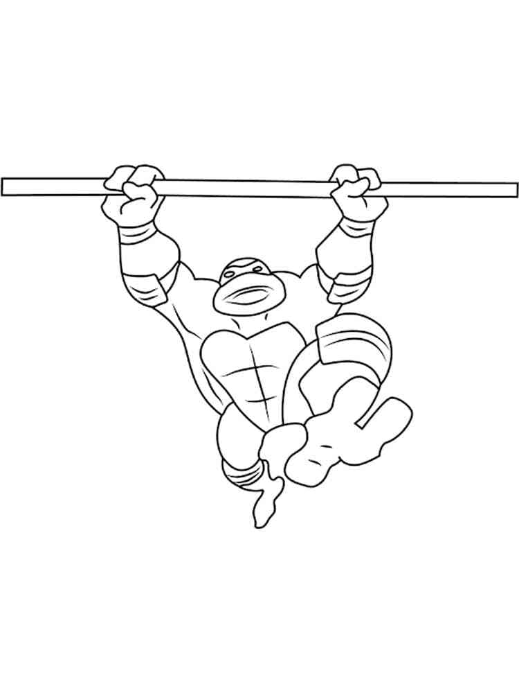 Desenho de Donatello Tartarugas Ninja Grátis para Colorir e Pintar
