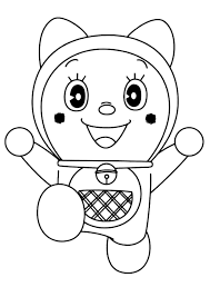 Colorir Imagem dos Personagens de Doraemon Grátis e Pintar