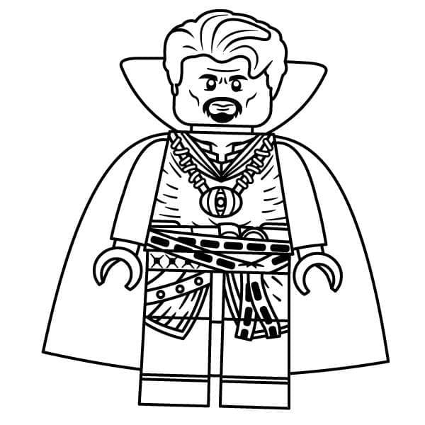 Desenho Doutor Estranho Lego 1 para Colorir e Pintar