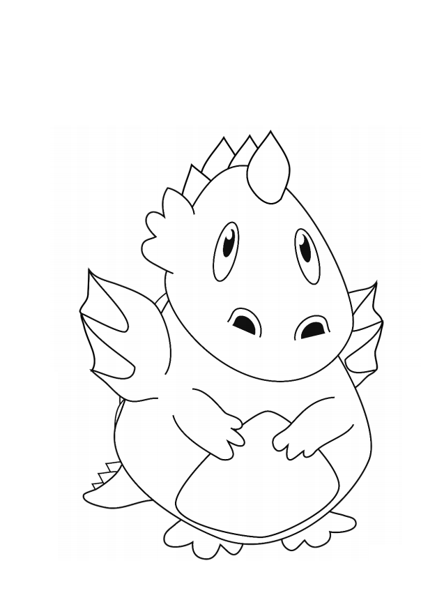Desenho de Dragão Download para Colorir e Pintar
