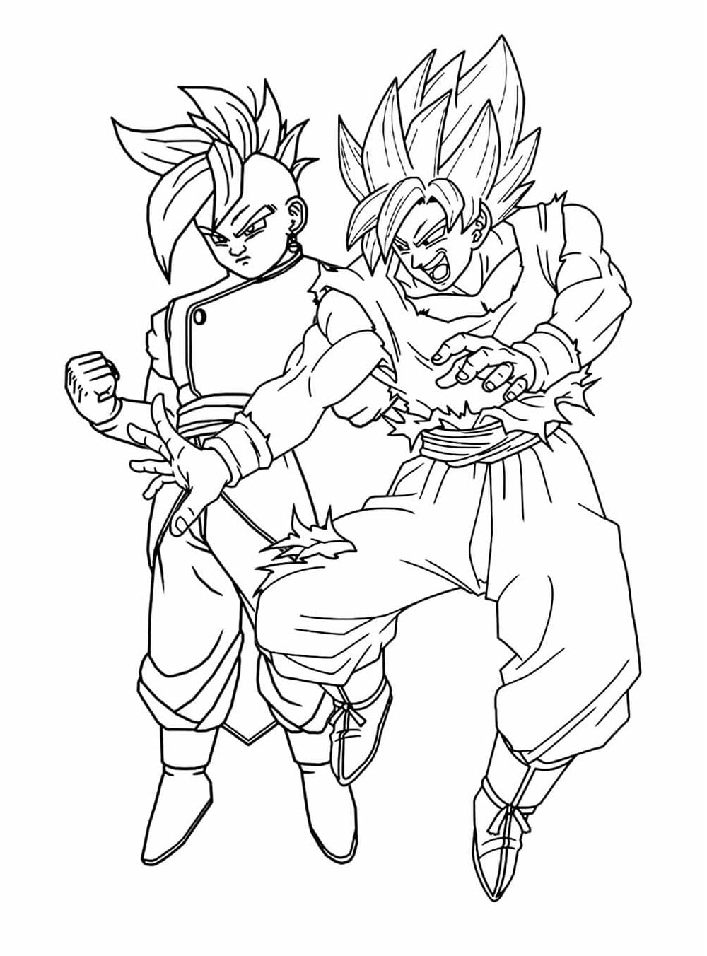 Desenhos de Anime Dragon Ball Z para Colorir e Pintar