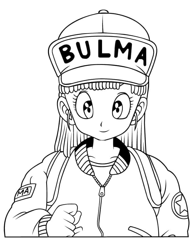 Desenhos de Bulma de Dragon Ball Z para Colorir e Pintar