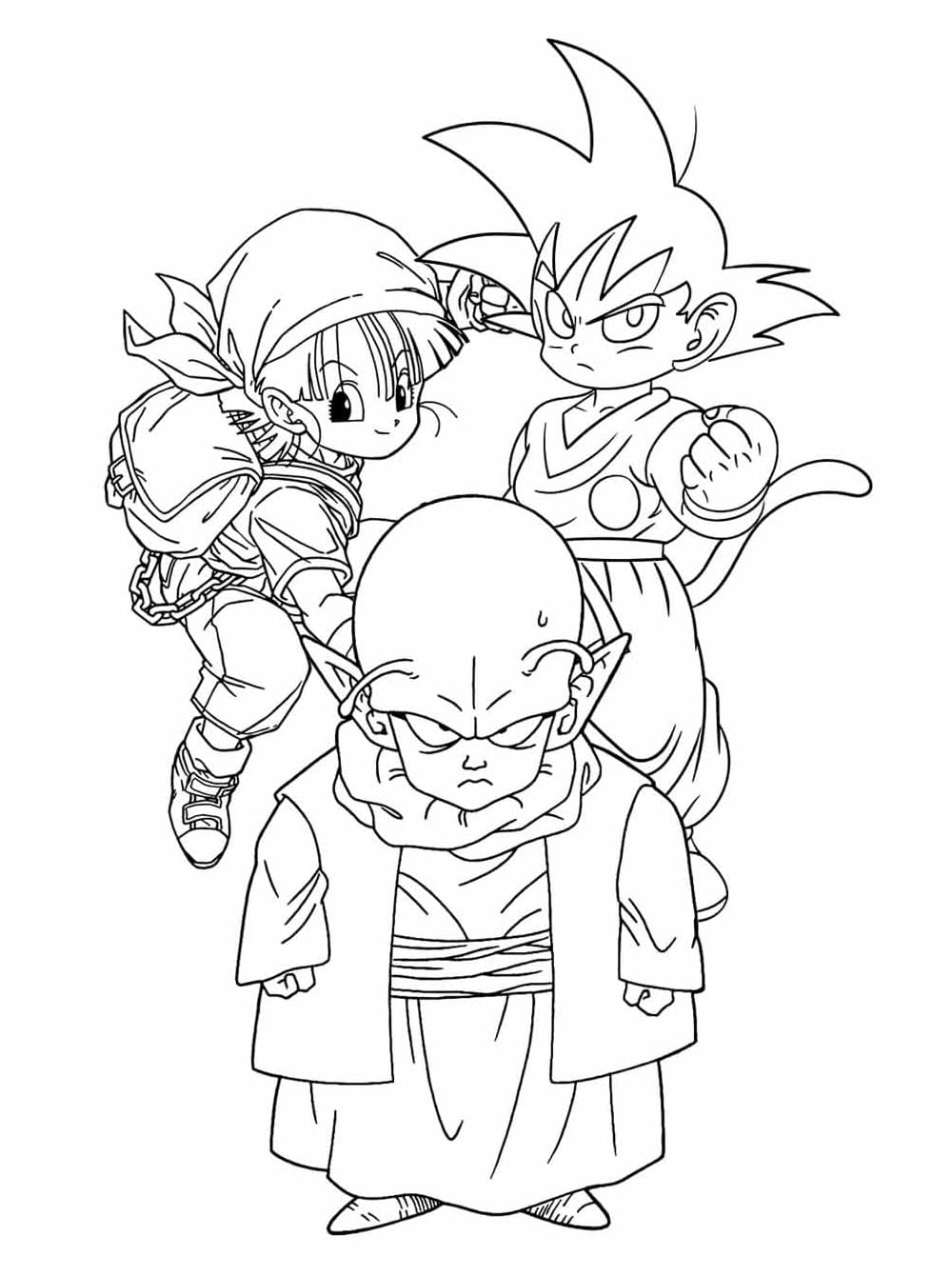 Desenhos de Dragon Ball Z Grátis para Crianças para Colorir e Pintar