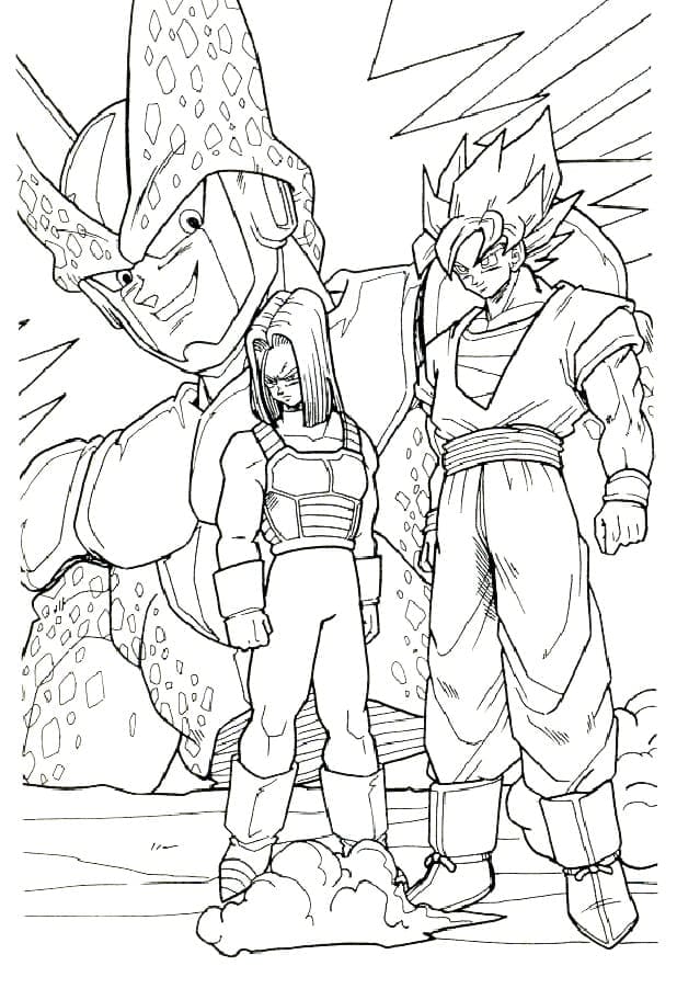 Desenhos de Dragon Ball Z para Colorir e Pintar