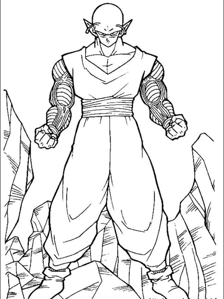 Desenhos de Piccolo de Anime Dragon Ball Z para Colorir e Pintar