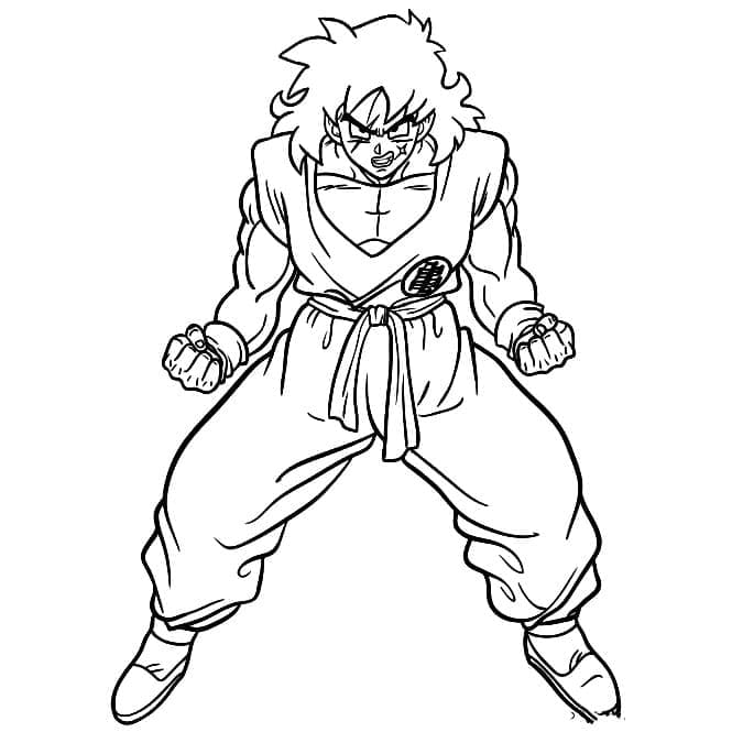 Desenhos de Yamcha de Dragon Ball Z para Colorir e Pintar