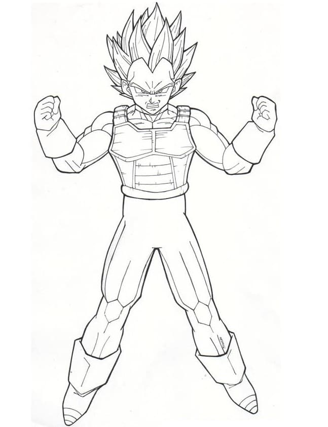 Dragon Ball Z para Colorir