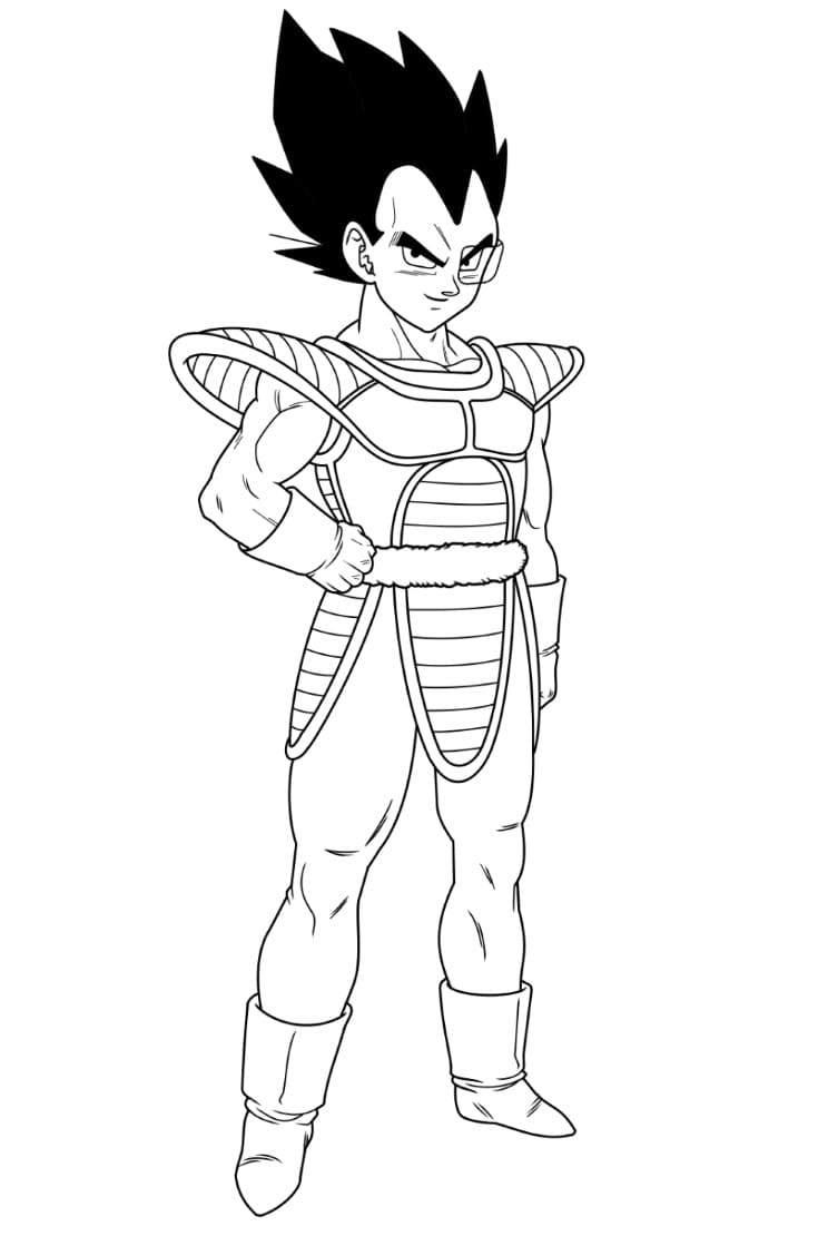 Dragon Ball Z para Colorir