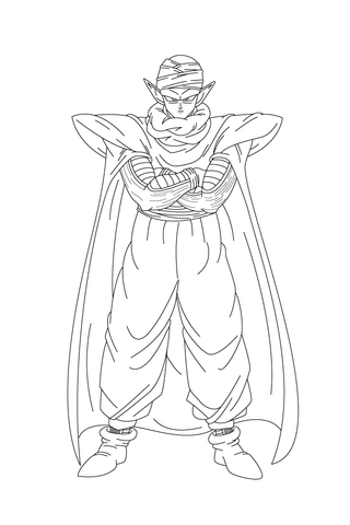 Desenho de Dragon Ball para Colorir Imprimivel e Pintar
