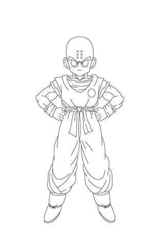 Desenho de Dragon Ball Pdf para Imprimir e Colorir e Pintar