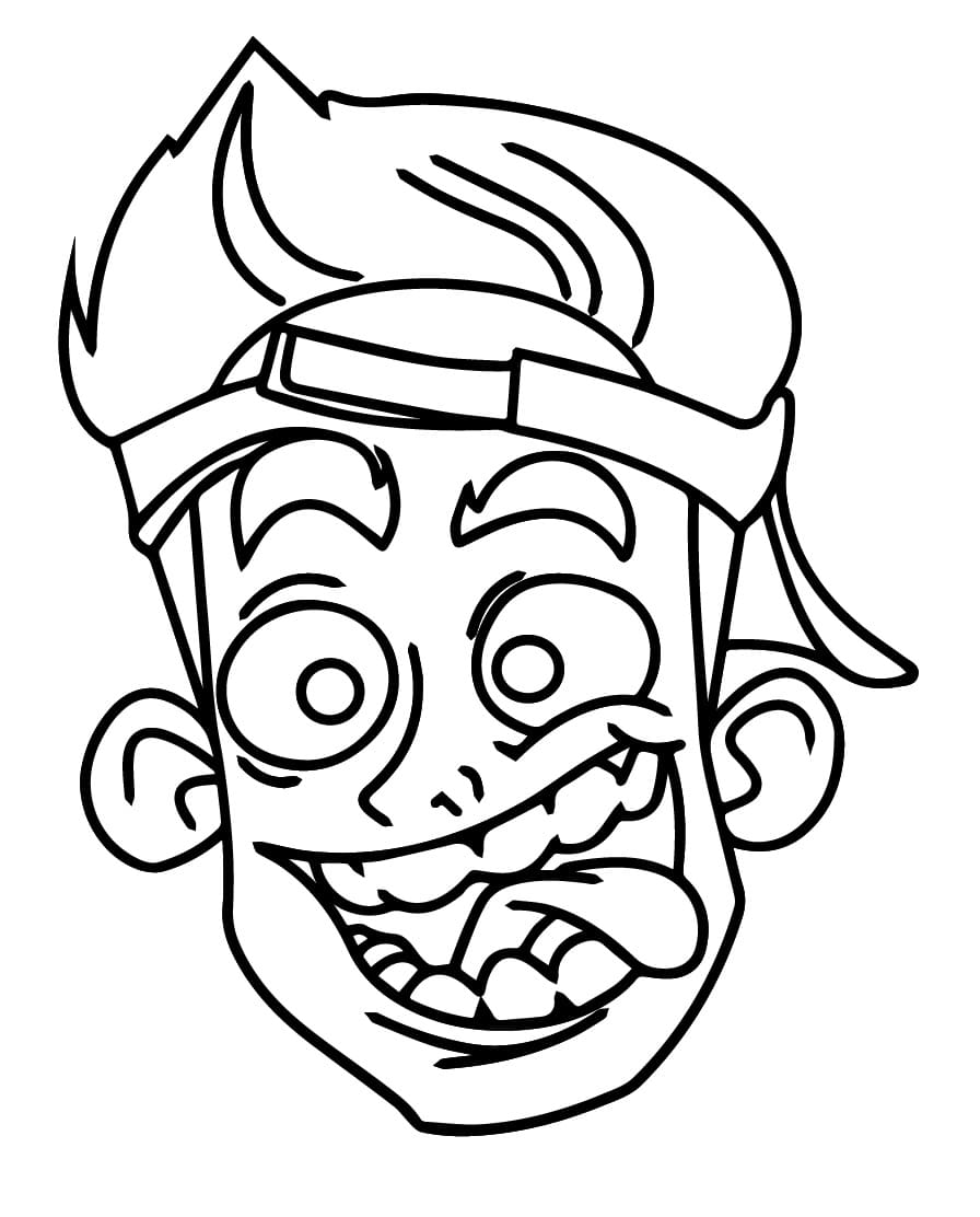 Desenho de Enaldinho Engraçado para Colorir