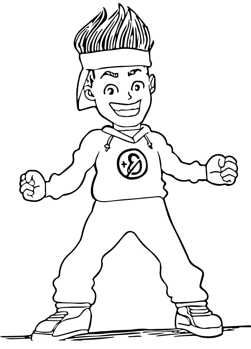 Desenho de Enaldinho Feliz para Colorir