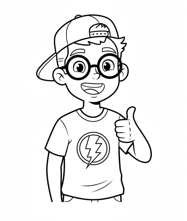 Desenho de Enaldinho Grátis para Crianças para Colorir