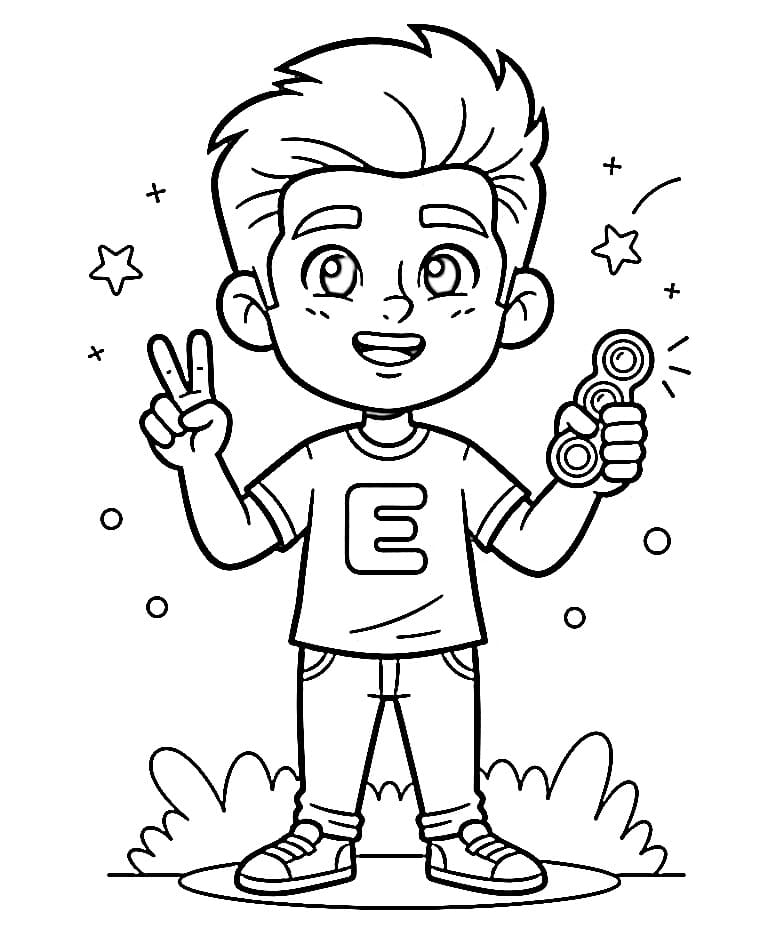 Desenho de Enaldinho para Crianças de 5 Anos para Colorir