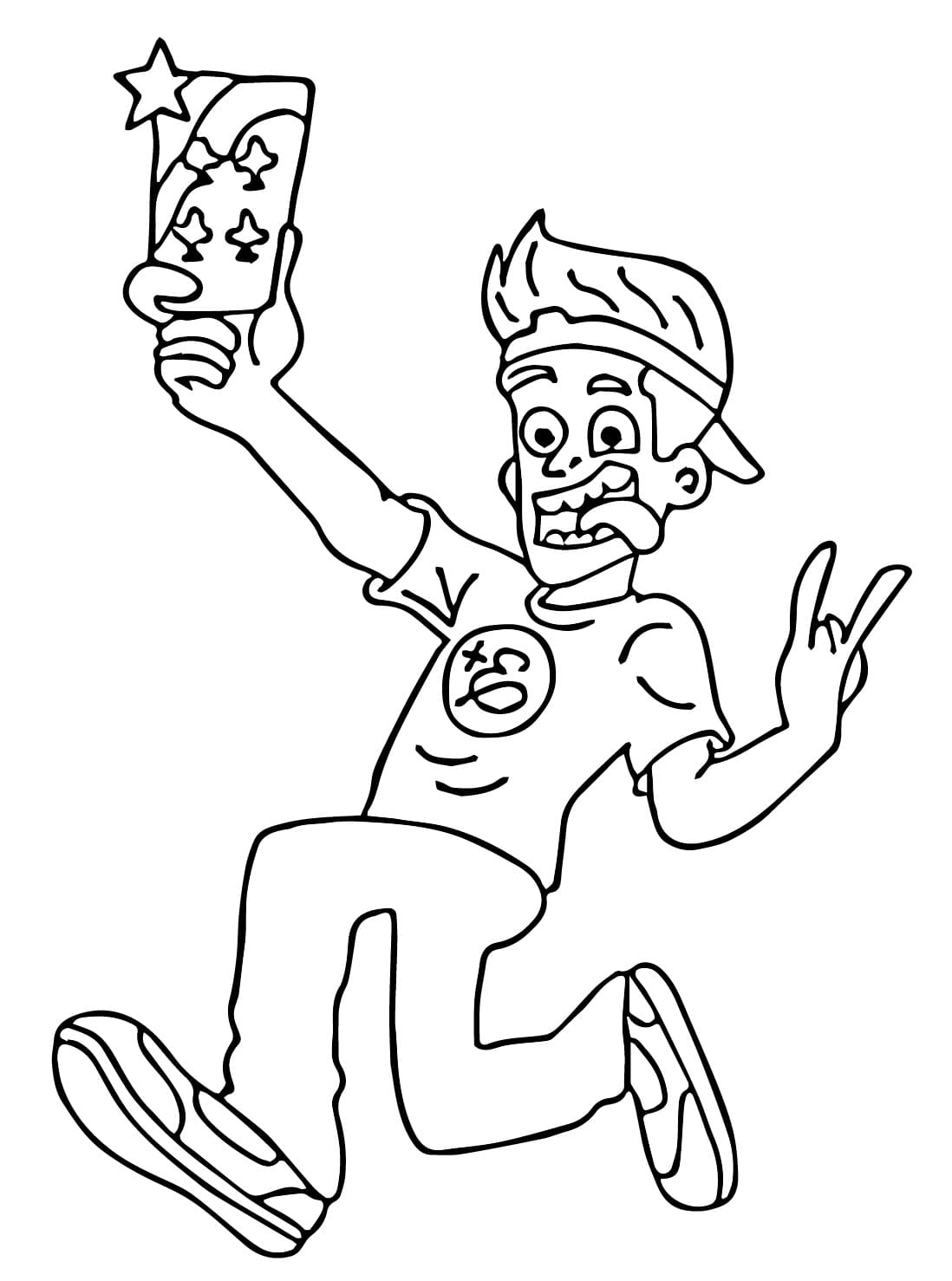 Desenho de Foto de Enaldinho para Colorir