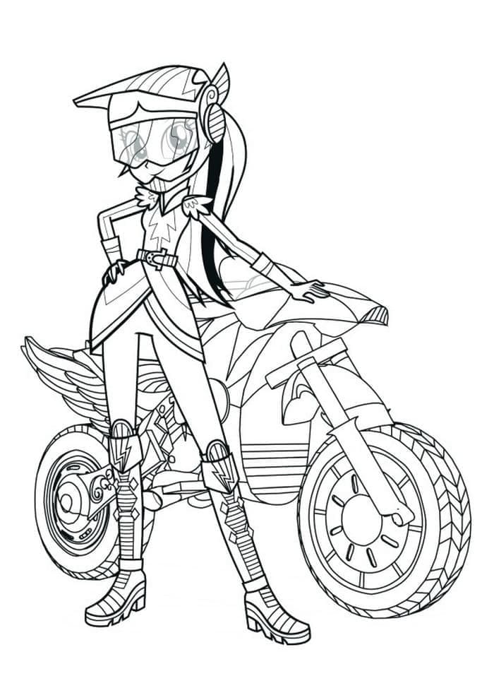 Desenho de Equestria Girls para Colorir e Baixar Download e Pintar