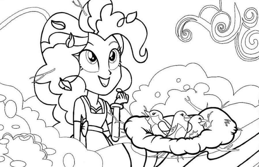 Desenho de Equestria Girls para Colorir e Imprimir e Pintar
