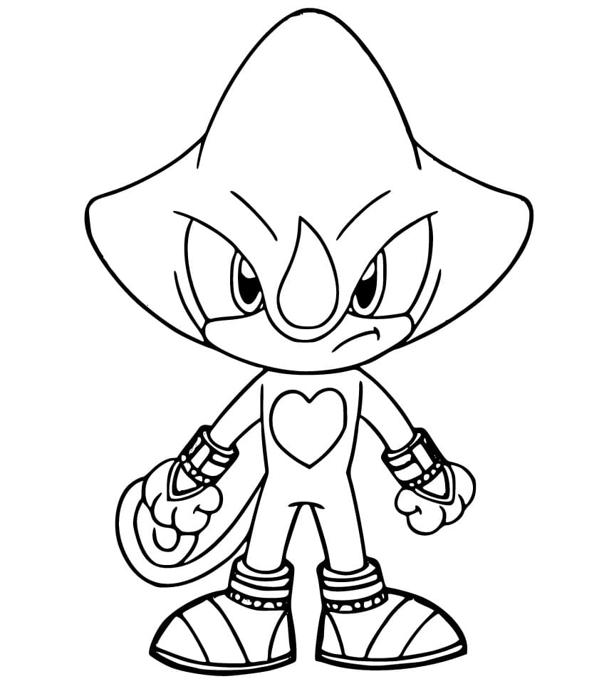 Desenho de Espio The Chameleon Chibi para Colorir e Pintar