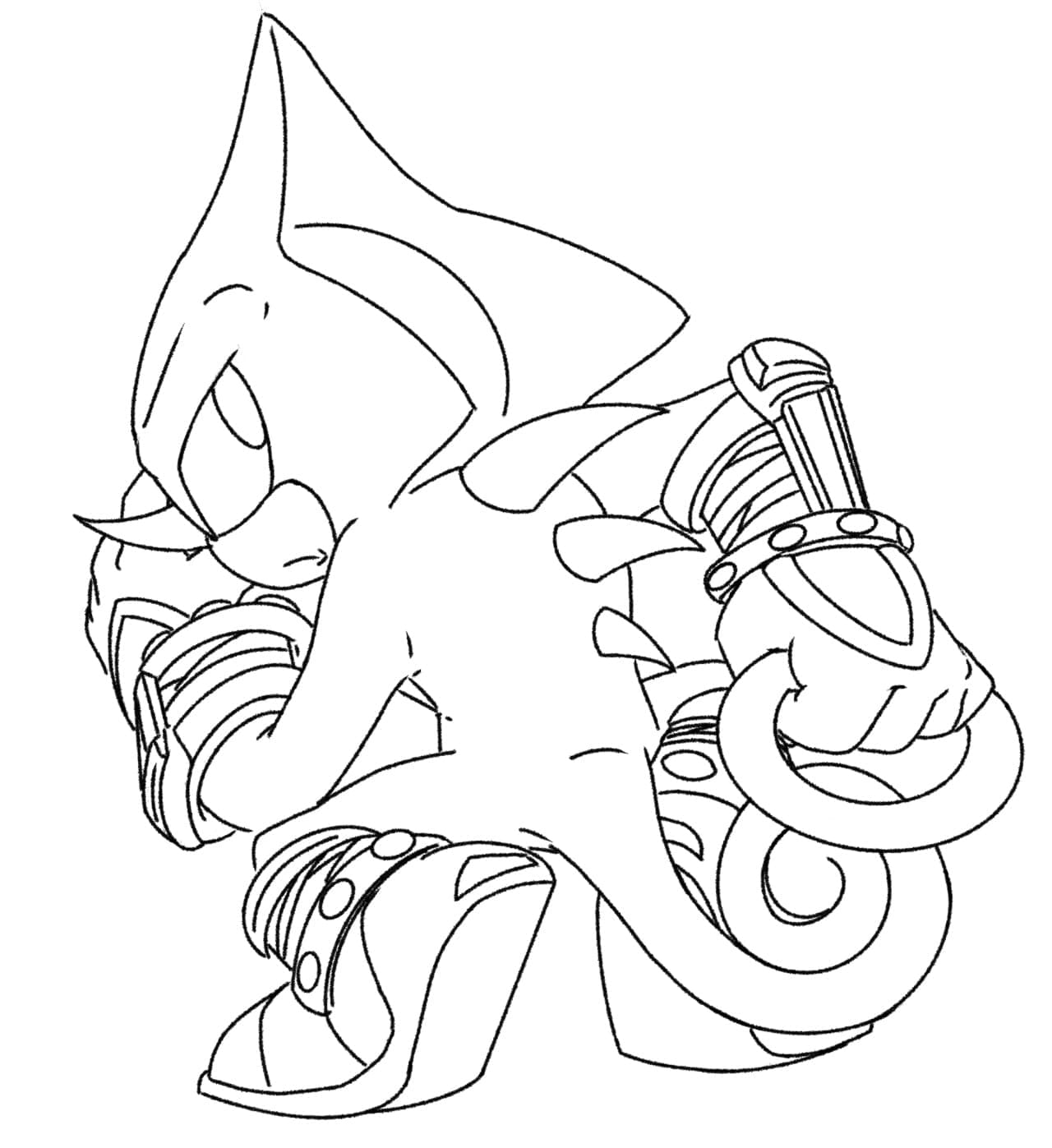 Desenho de Espio The Chameleon Grátis para Crianças para Colorir e Pintar