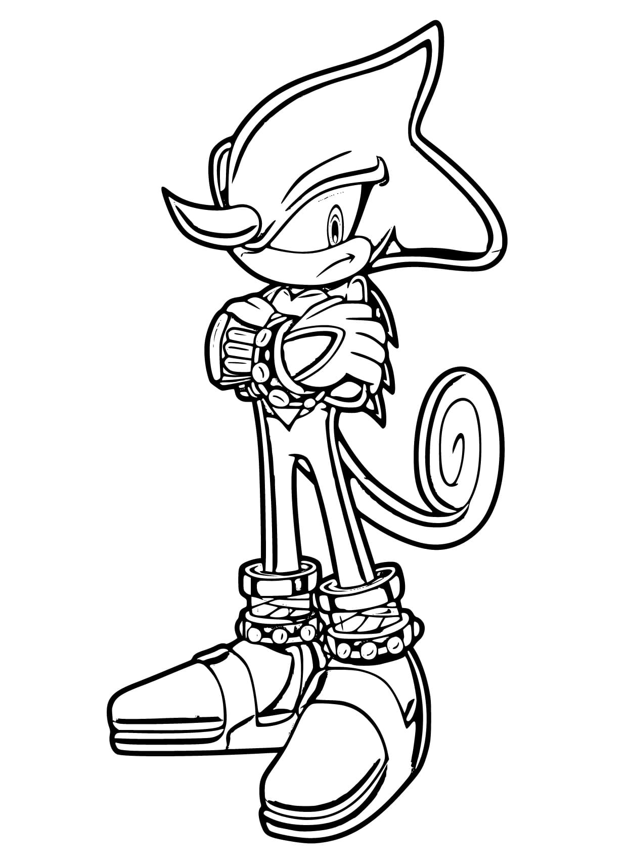 Desenho de Espio The Chameleon para Crianças de 1 Ano para Colorir e Pintar