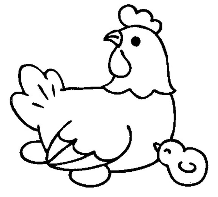 Desenho de Fazendinha para Pintar Giz de Cera