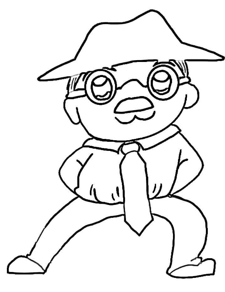 Desenho de Fernando Pessoa para Imprimir Lápis de Cor e Pintar