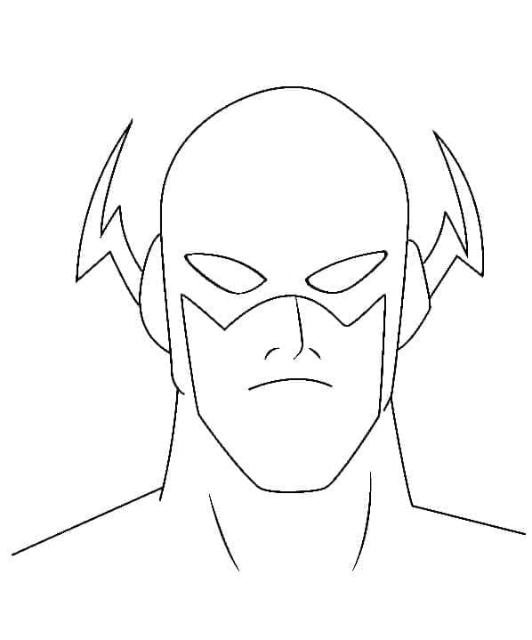 Desenho de Dc Flash para Colorir e Pintar