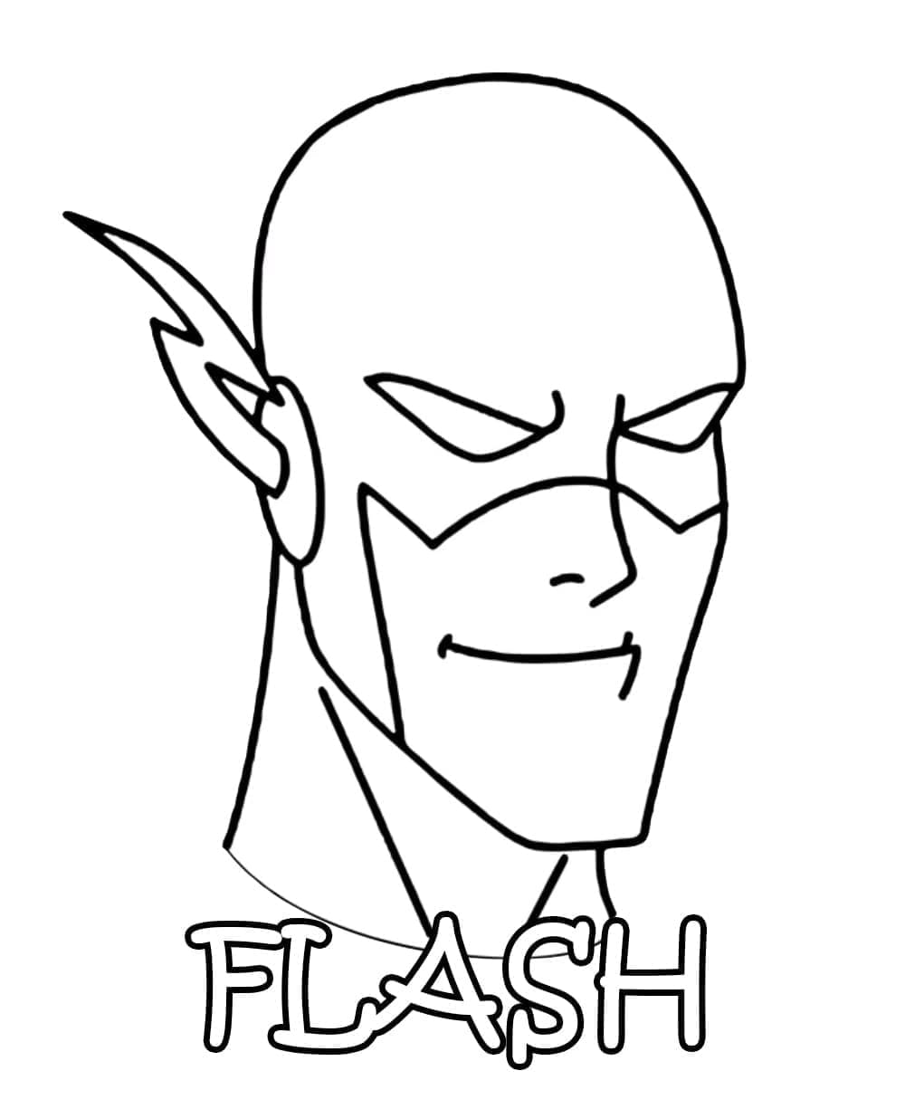 Desenho de Flash Barry Allen para Colorir e Pintar