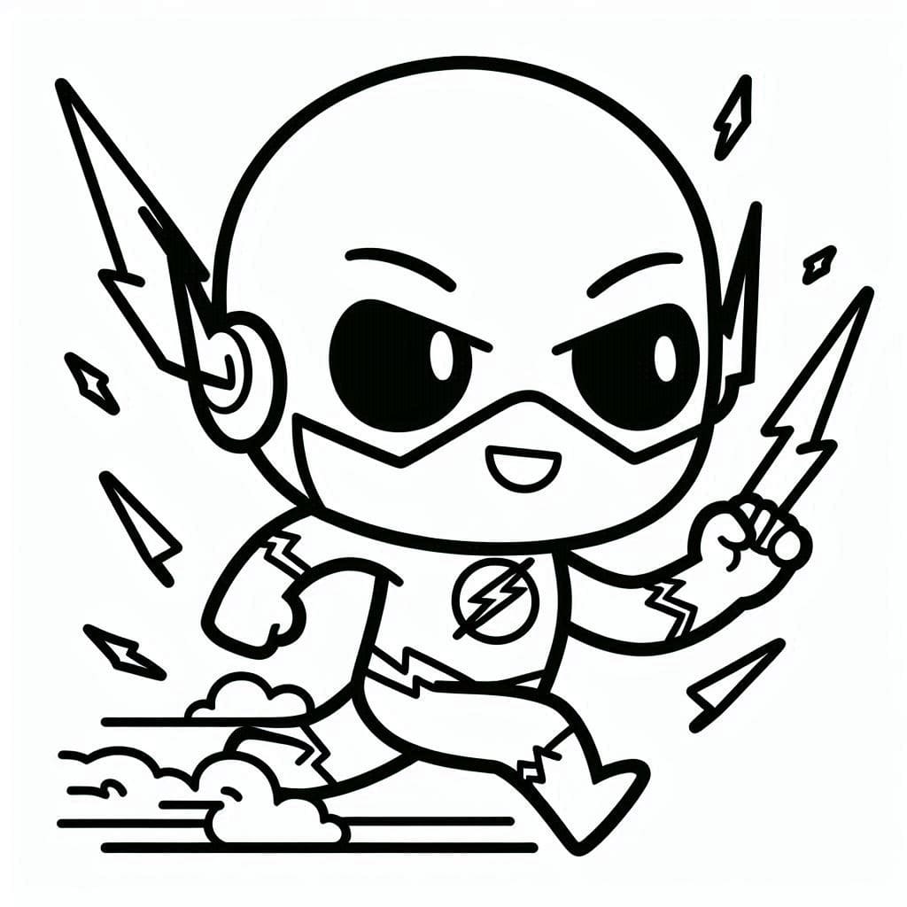 Desenho de Flash Rápido para Colorir e Pintar