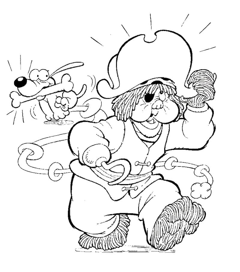 Desenho de Fofao Imprimivel para Colorir e Pintar