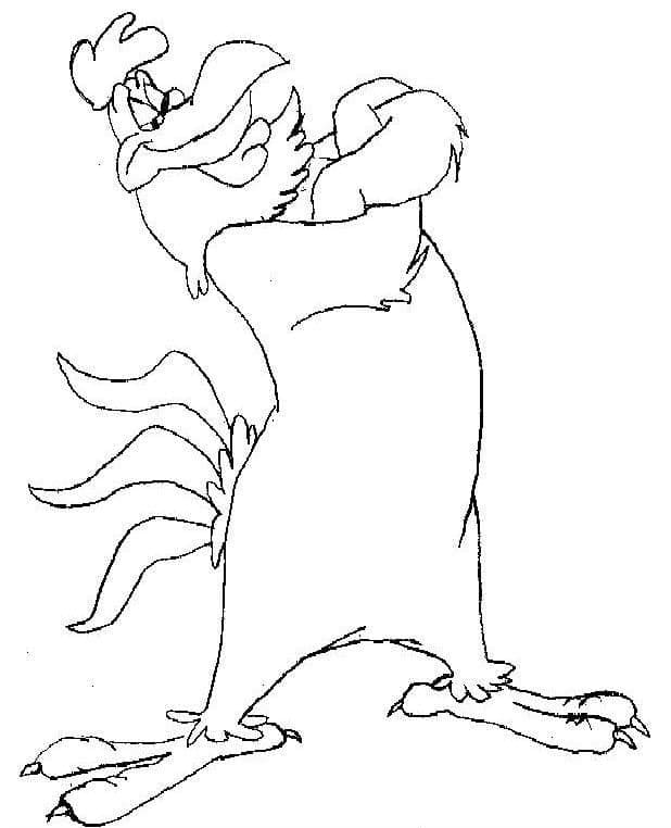 Desenho Looney Tunes Foghorn Leghorn para Colorir e Pintar