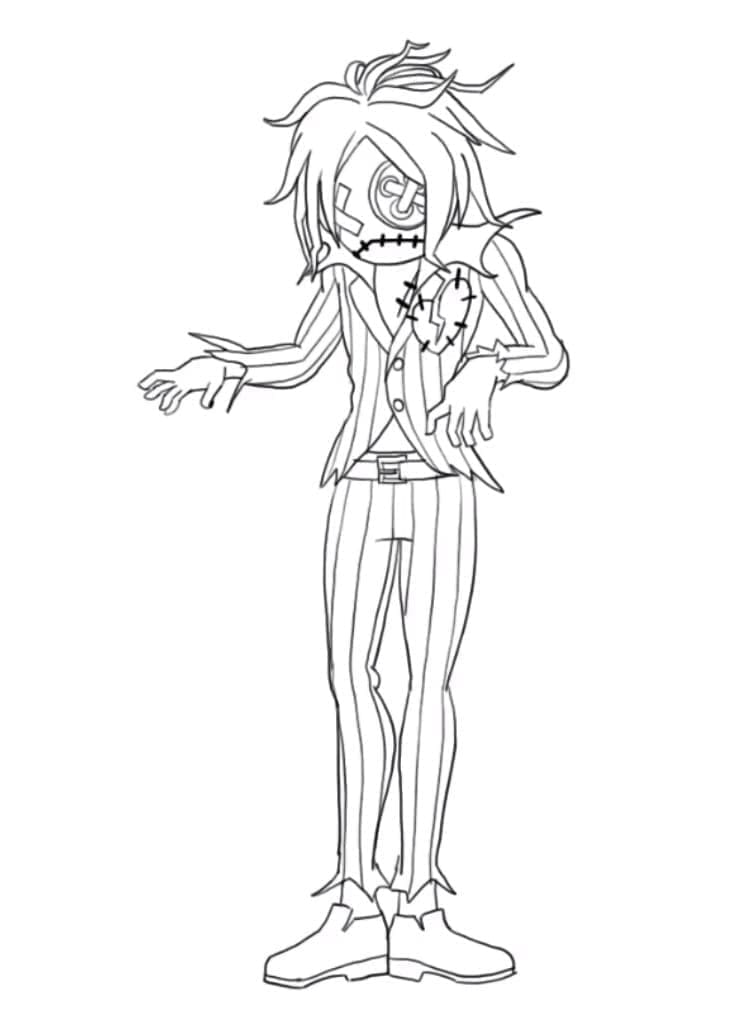 Desenho de Gnash de Fortnite para Colorir e Pintar