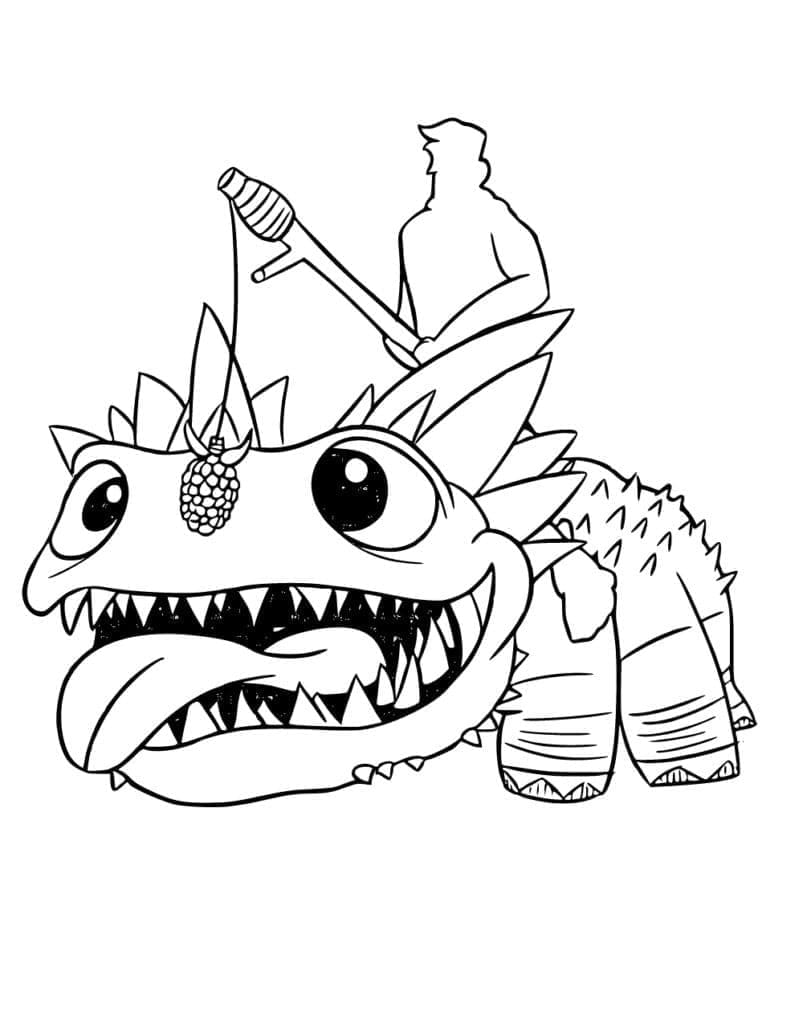 Desenho de Klombo de Fortnite para Colorir e Pintar