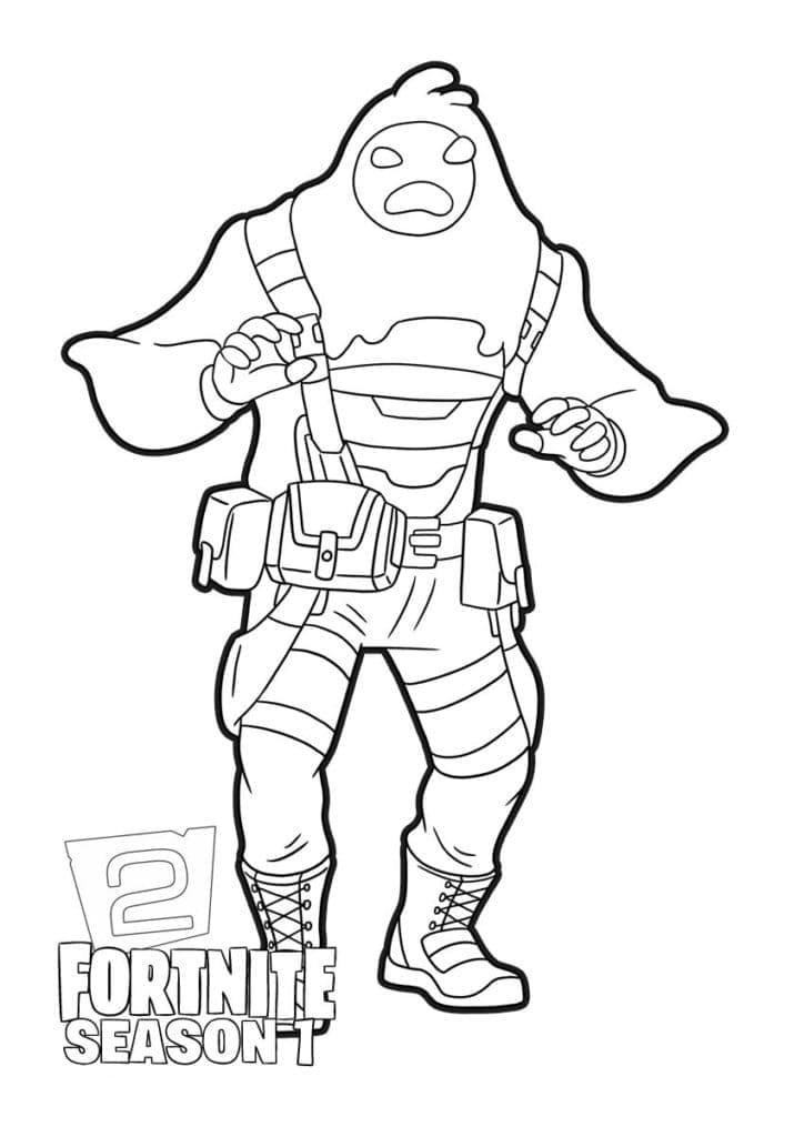 Desenho de Sludge de Fortnite para Colorir e Pintar