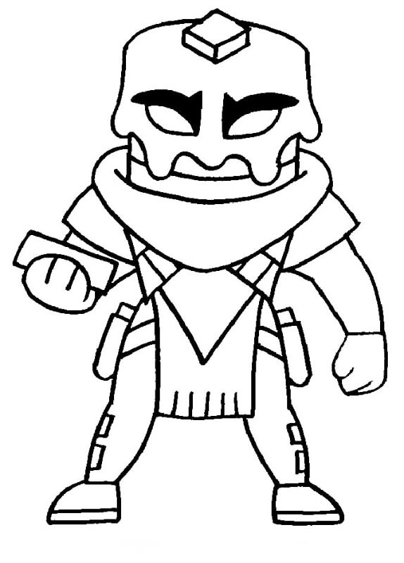 Desenho de Mancake Fortnite para Colorir e Pintar