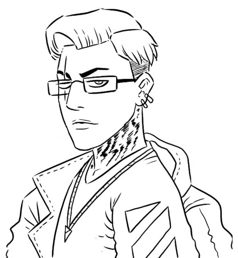 Desenho de Midas Fortnite e Pintar