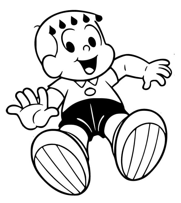 Desenho de Franjinha em Turma da Monica para Colorir e Pintar